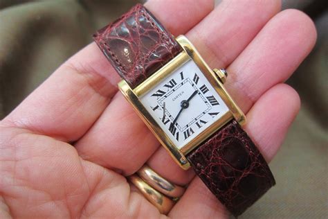 buy vintage cartier tank watch|cartier tank must preowned.